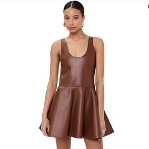 NWOT JW Anderson 100% Leather Mini Dress